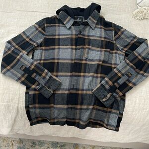 NWOT HOLLISTER Button up Flannel with Hood